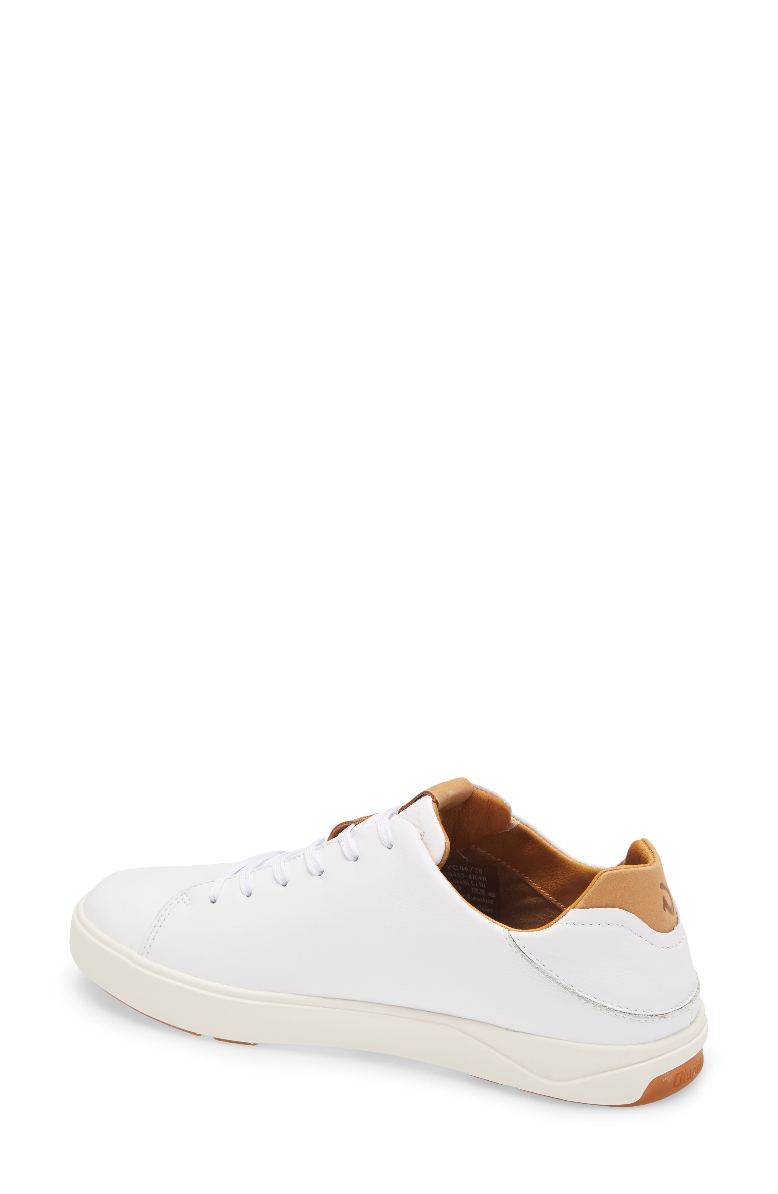 Lae‘ahi Li ‘Ili Convertible Low Top Sneaker, Alternate, color, WHITE LEATHER