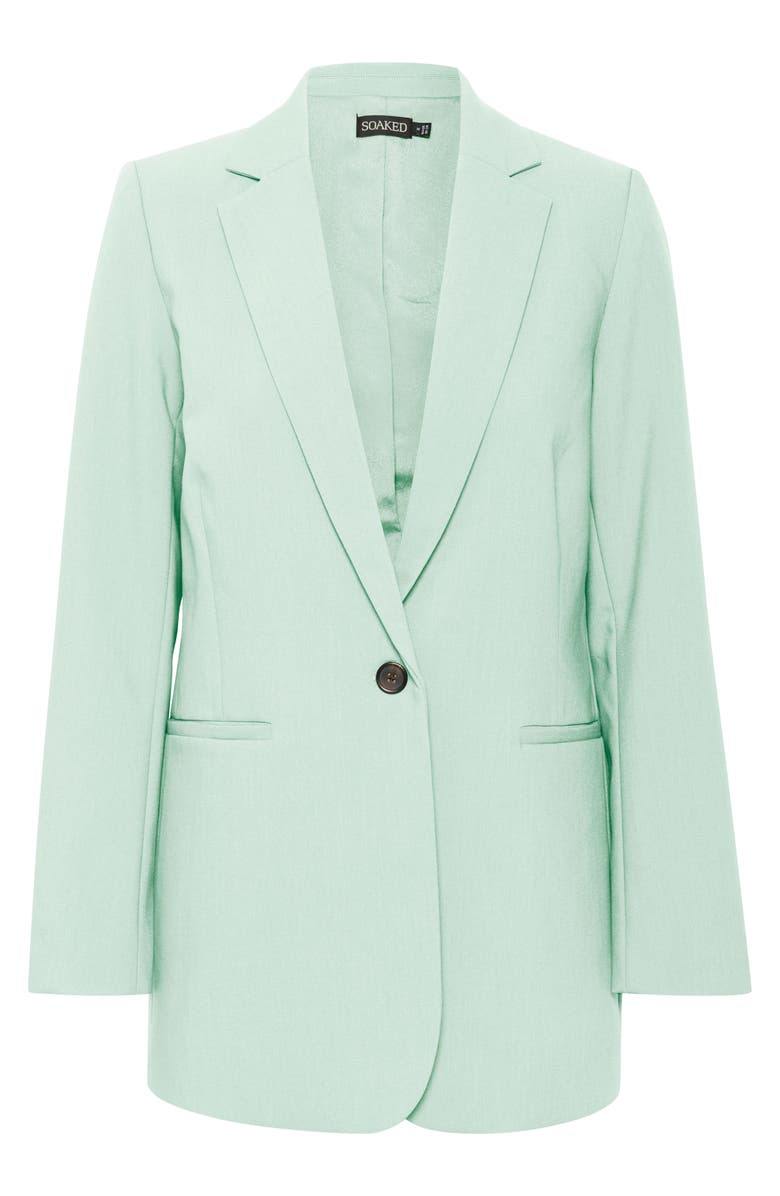Soaked in Luxury Corinne Notch Lapel Regular Fit Blazer, Alternate, color, Surf Spray