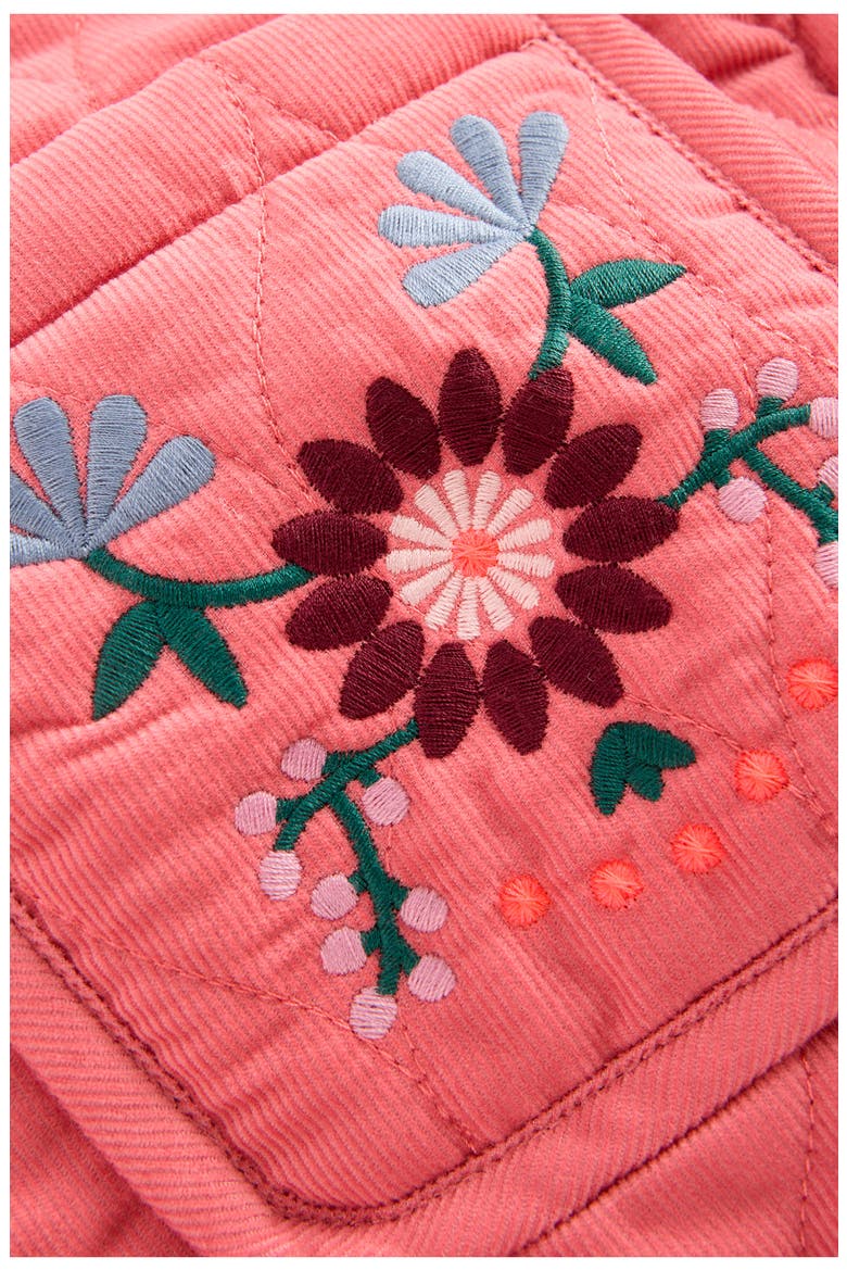 Kids' Embroidered Quilted Corduroy Jacket, Alternate, color, FLORAL EMBROIDERY