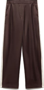 MANGO Side Stripe Straight Leg Pants