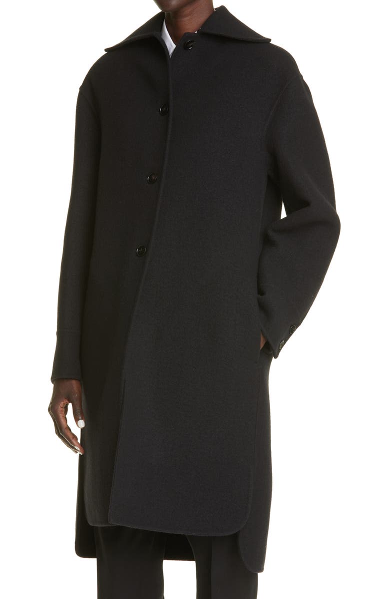 Jil Sander Washed Virgin Wool Felt Coat, Alternate, color,