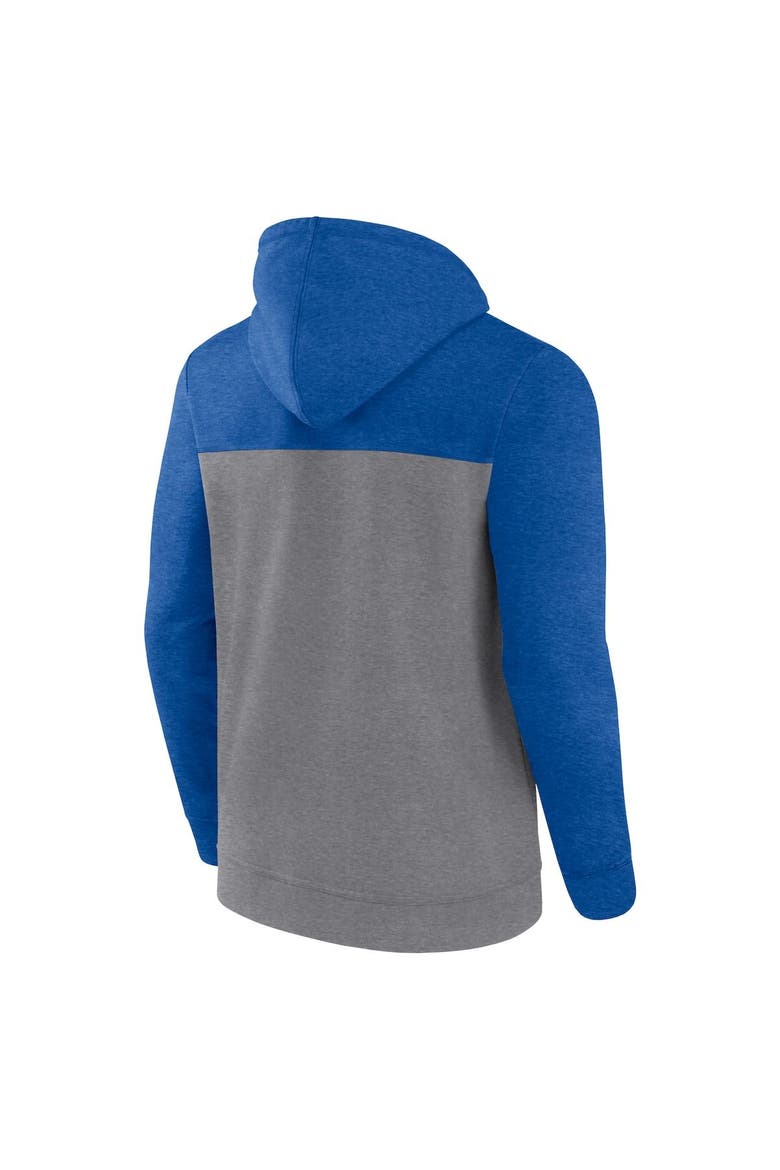 Men's Fanatics Branded Heather Gray Indianapolis Colts Down and Distance Full-Zip Hoodie, Alternate, color, Heather Royal
