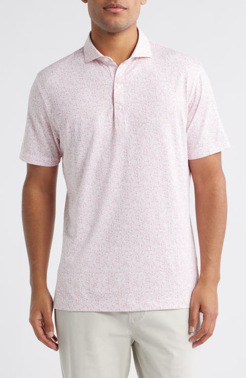 Boggings Mushroom Print PREP-FORMANCE Golf Polo