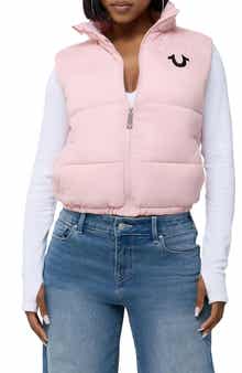 Logo Cropped Puffer Vest