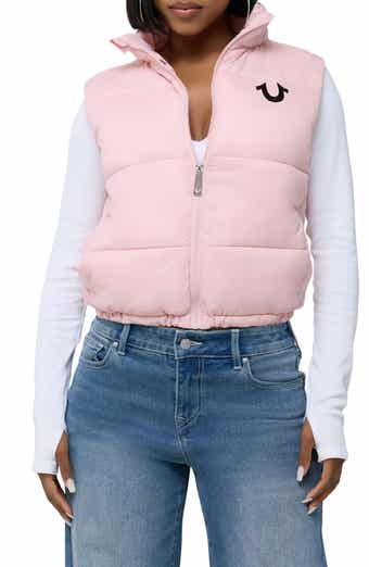 Logo Cropped Puffer Vest