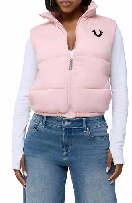 Logo Cropped Puffer Vest