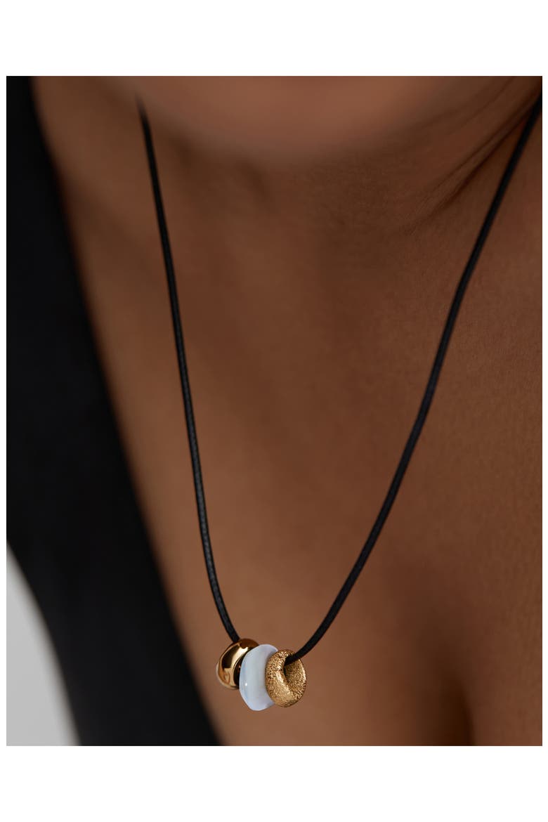 Antica Gemstone Cord Necklace, Alternate, color, 18K GOLD VERMEIL