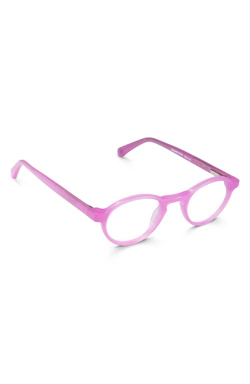 Eyebobs Board Stiff 43mm Round Reading Glasses In Milky Pink