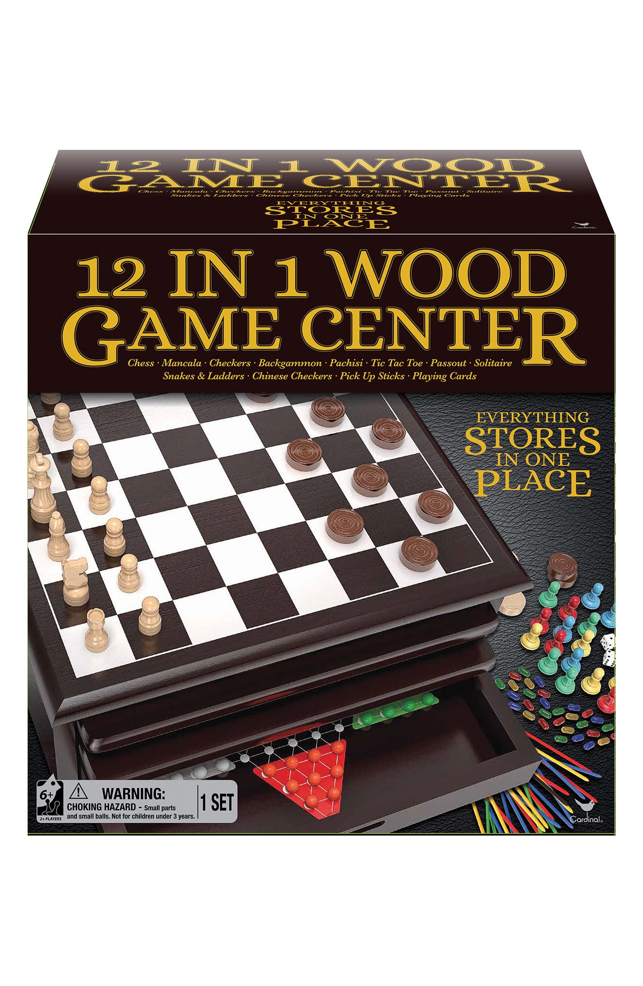 Spin Master 12-in-1 Wood Game Center | Nordstromrack