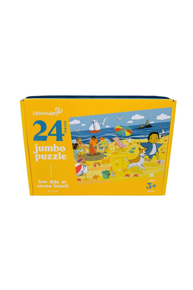 Little Likes Kids Upbounders Low Tide at Ocean Beach 24 Piece Puzzle, Main, color, Multicolored