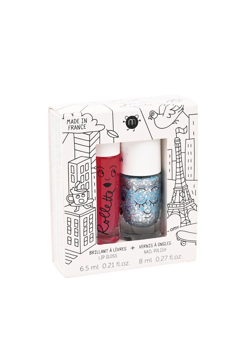 Nail Polish And Lip Gloss Set For Kids, Main, color, Magique