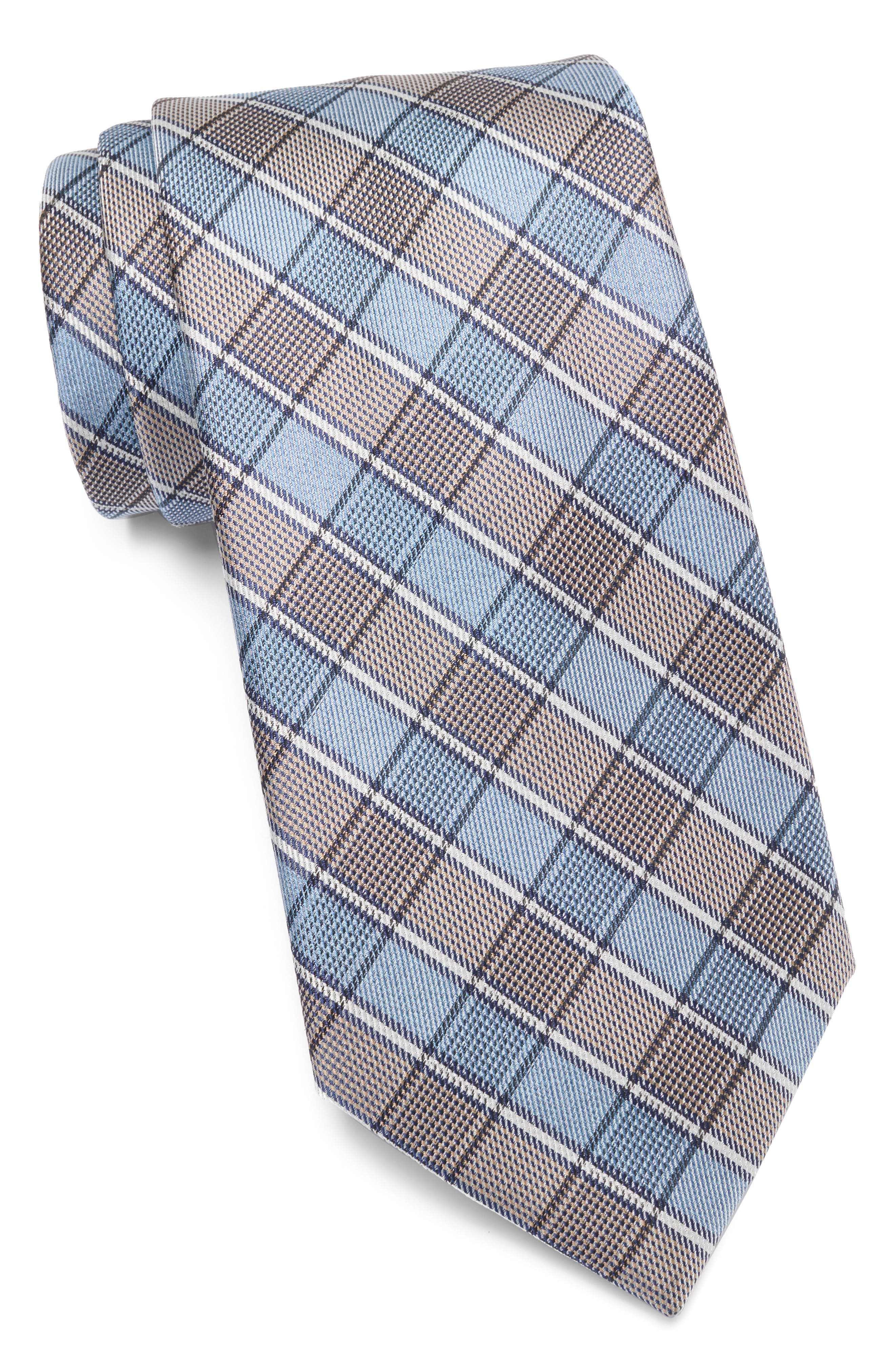 Michael Kors Banke Plaid Print Tie