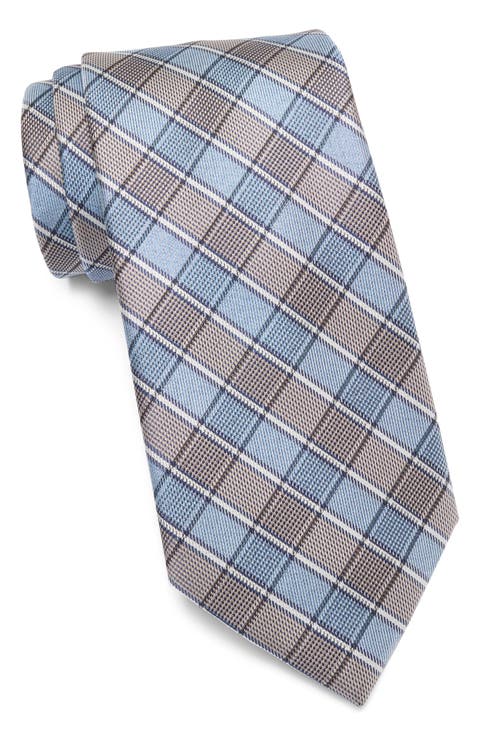 Banke Plaid Print Tie