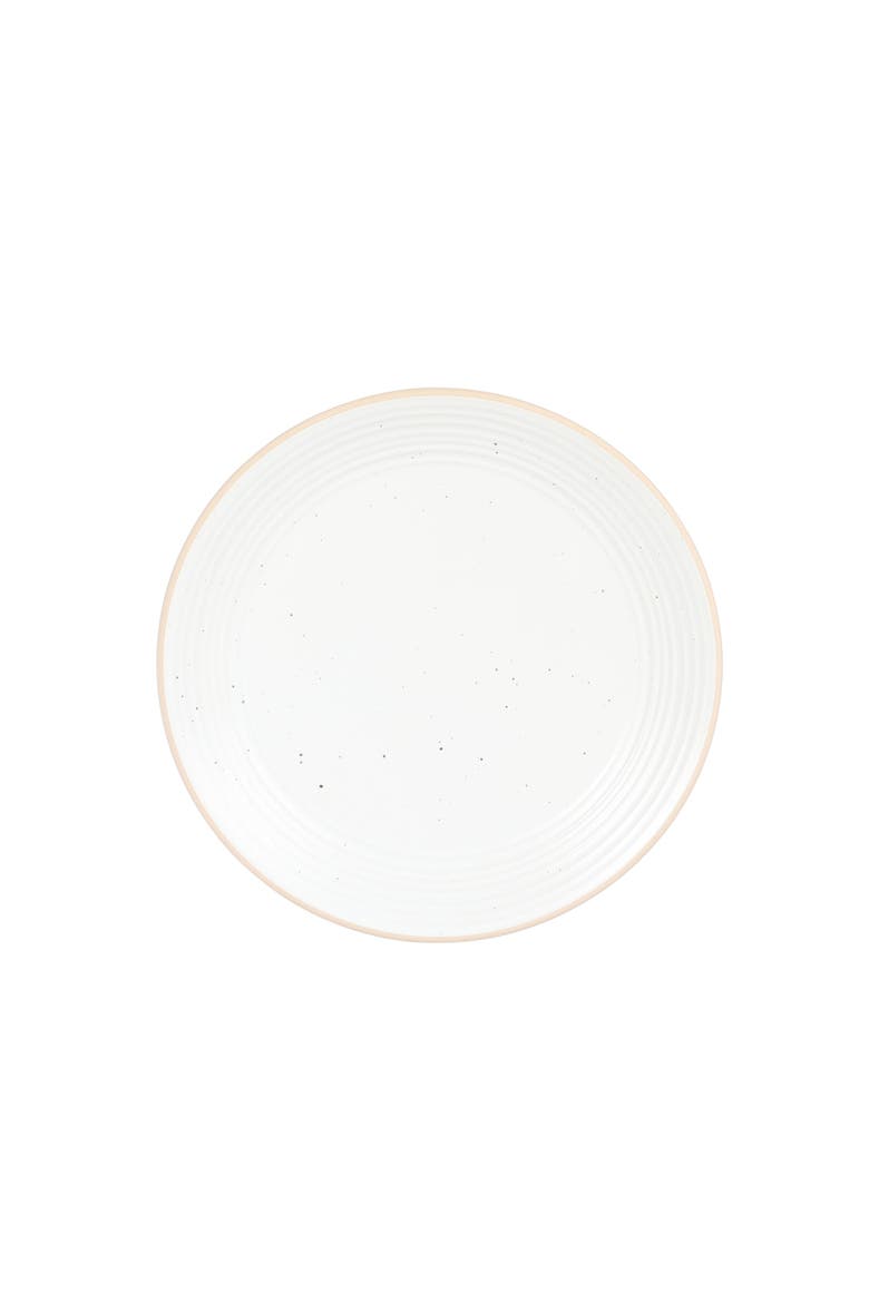 Dinah Double Bowl Stoneware Embossed Dinnerware Set, Alternate, color, White