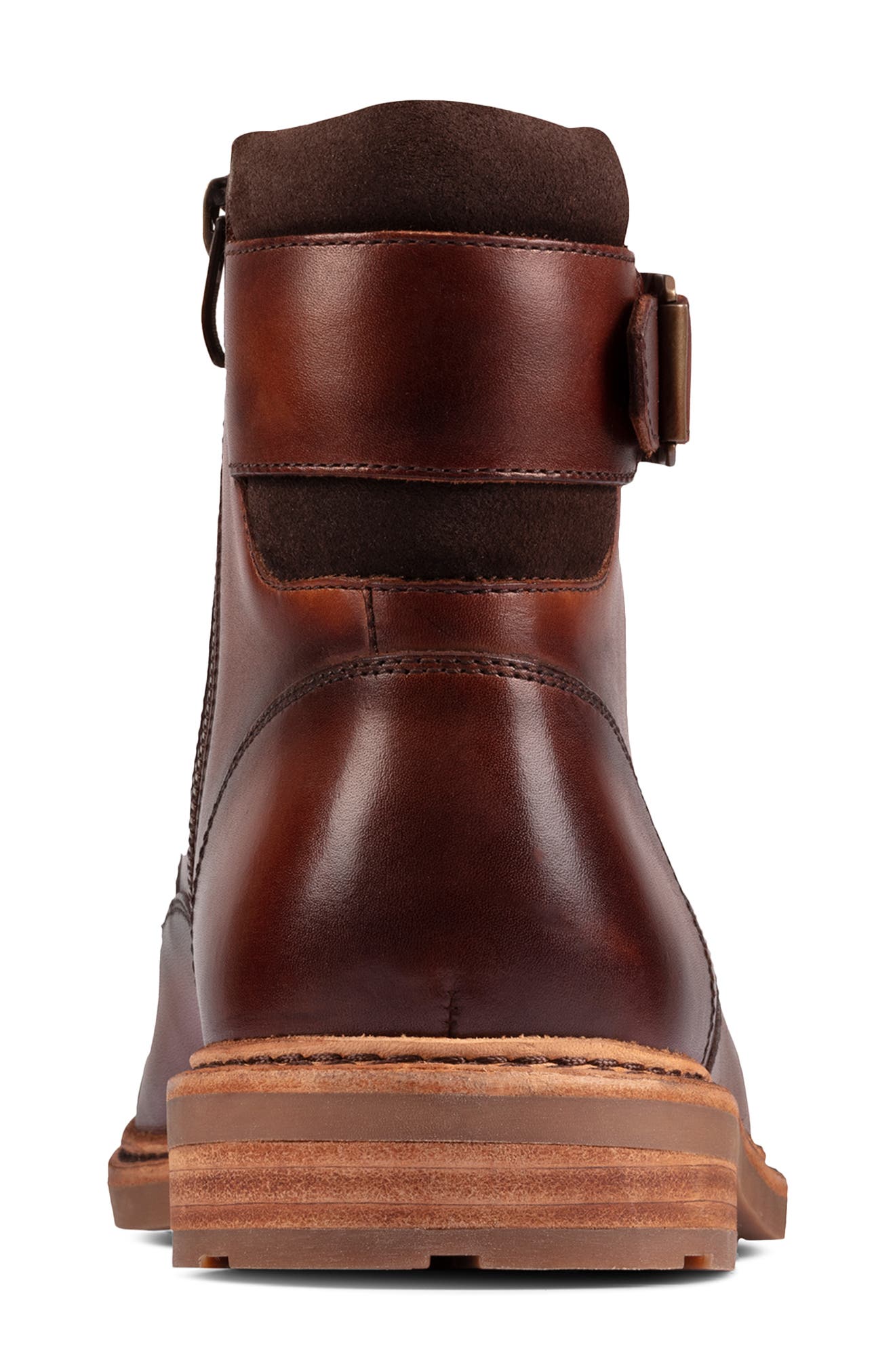 Clarkdale Cap Toe Boot, Alternate, color, TAN LEATHER