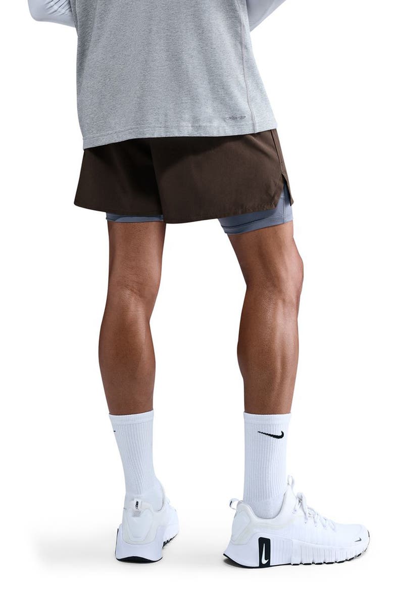 Dri-Fit Unlimited 5-Inch Athletic Shorts, Alternate, color, BAROQUE BROWN/BLACK
