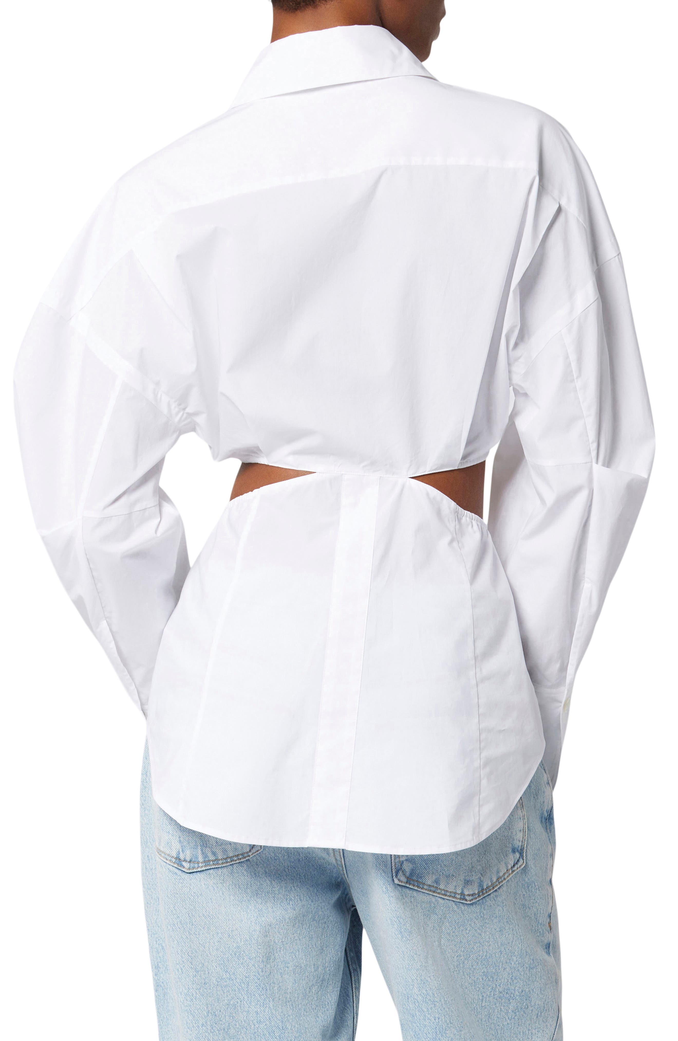 Alya Cutout Button-Up Shirt - image 2
