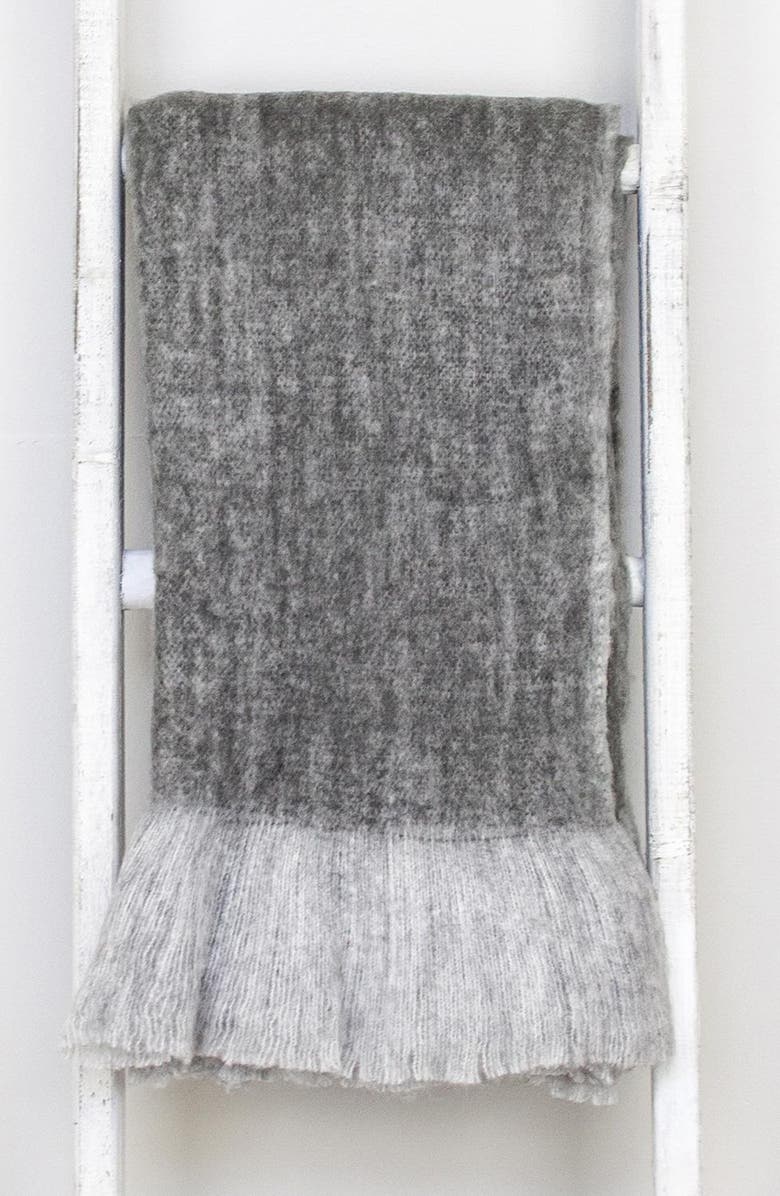 PARKLAND COLLECTION Stella Handloomed Wool Blend Throw Blanket, Alternate, color,