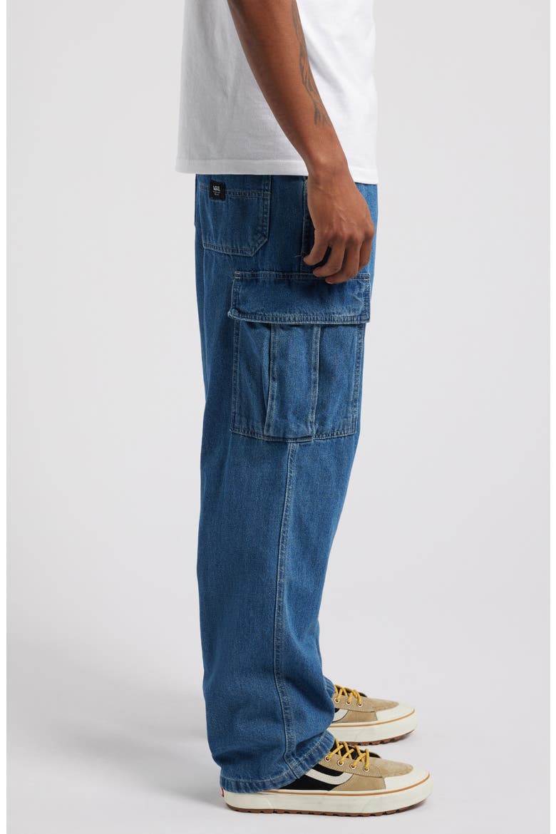 Service Cargo Relaxed Straight Leg Jeans, Alternate, color, VINTAGE INDIGO