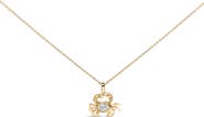 Haus of Brilliance 14K Yellow Gold 1/5 Cttw Lab Grown Diamond Crab Pendant Necklace