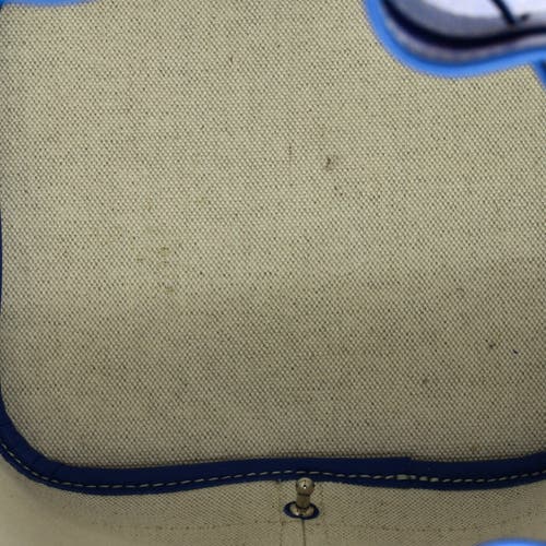 Pre-owned Goyard Goyard Petit Flot Bucket Bag Coated Canvas Pm In Blue