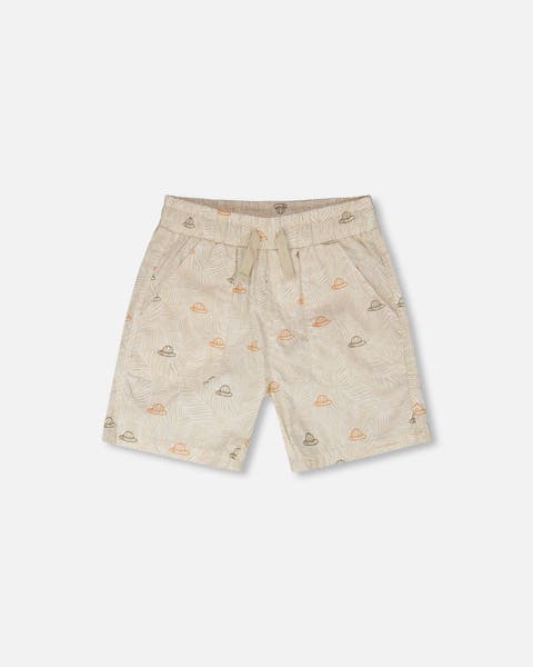 Elastic Waist Safari Poplin Shorts (Toddler, Little Kid & Big Kid)