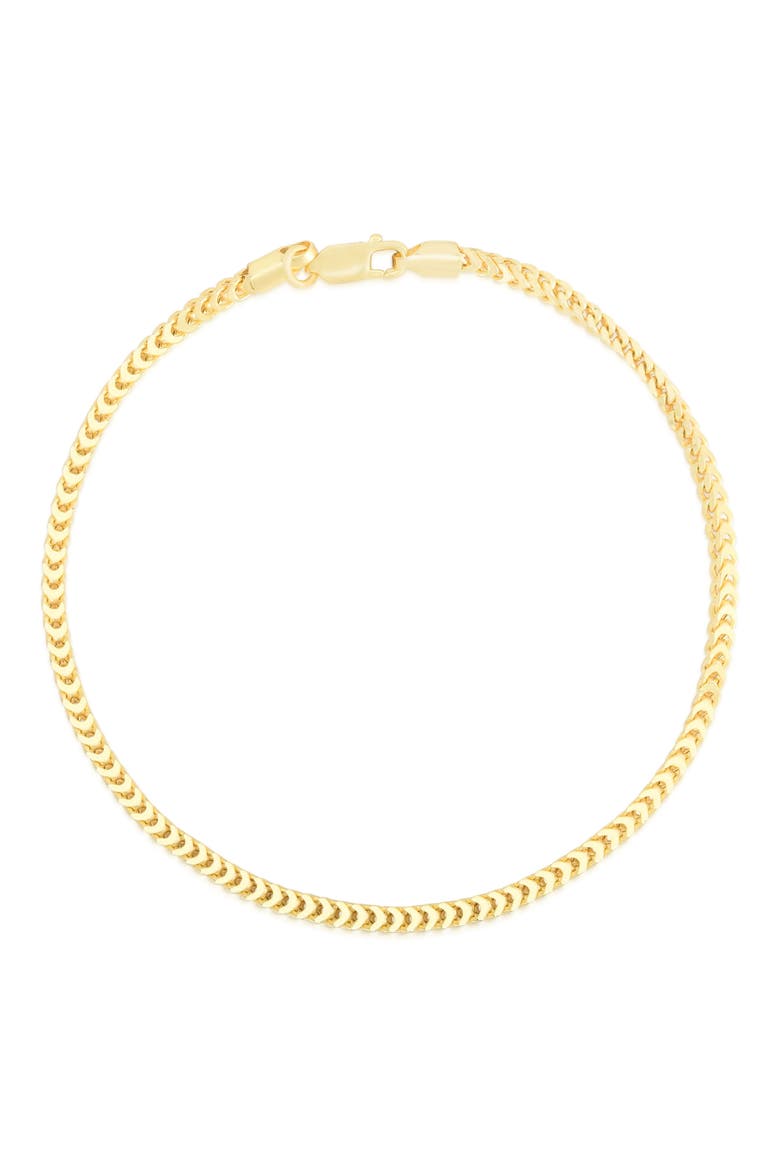 Foxtail Chain Anklet, Main, color, GOLD