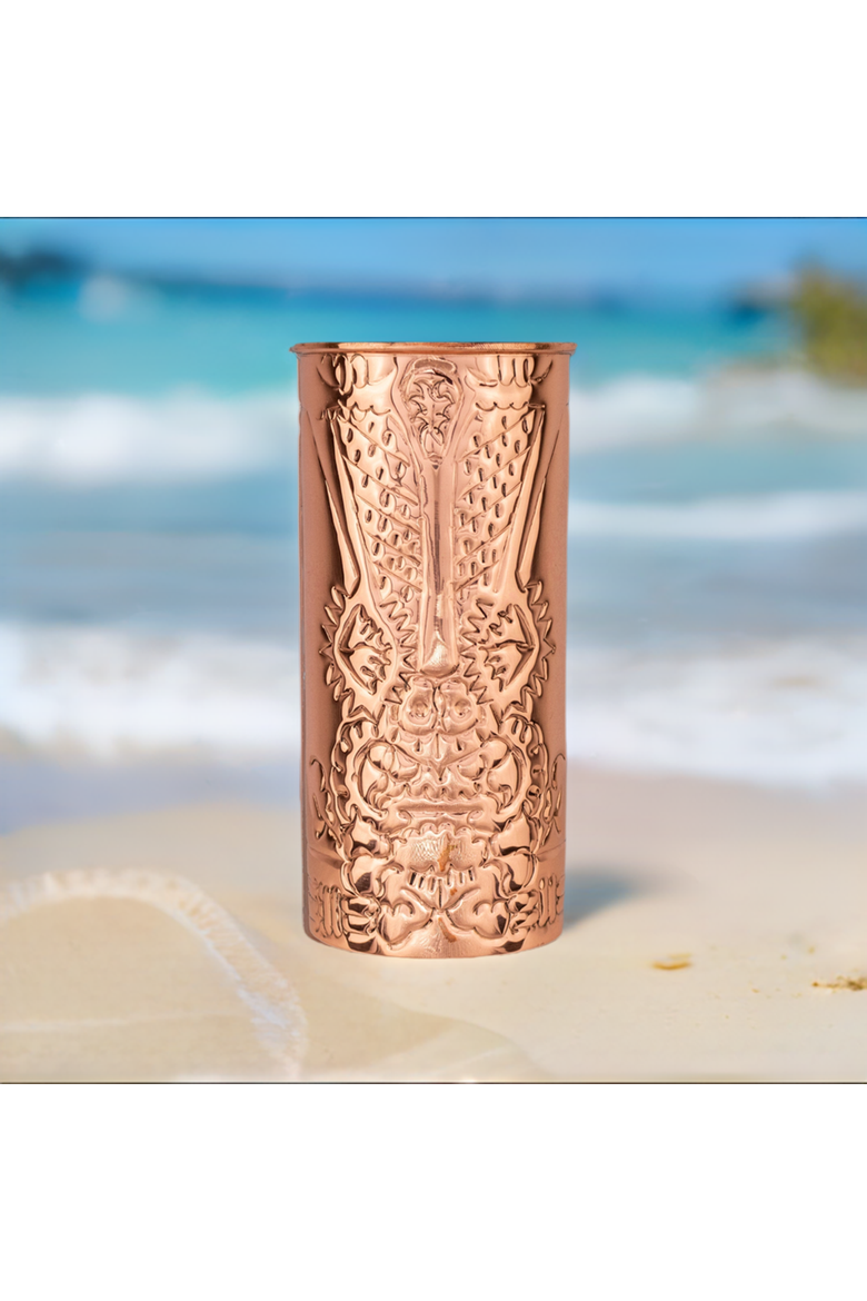 The Legends of Hawaii Copper Tiki Mug ~ Lona, Alternate, color, Lona