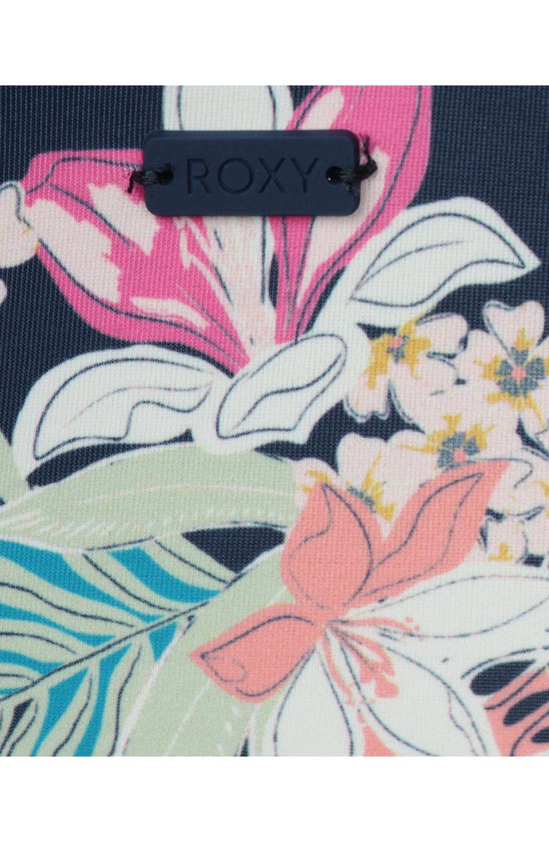 Roxy Kids' Moody Tropical One-Piece Swimsuit, Alternate, color, Mood Indigo