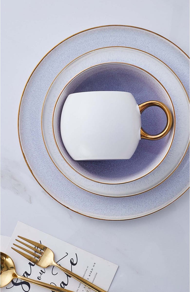 Stone Lain Josephine Porcelain 4-Piece Mug Set, Alternate, color, Lavender