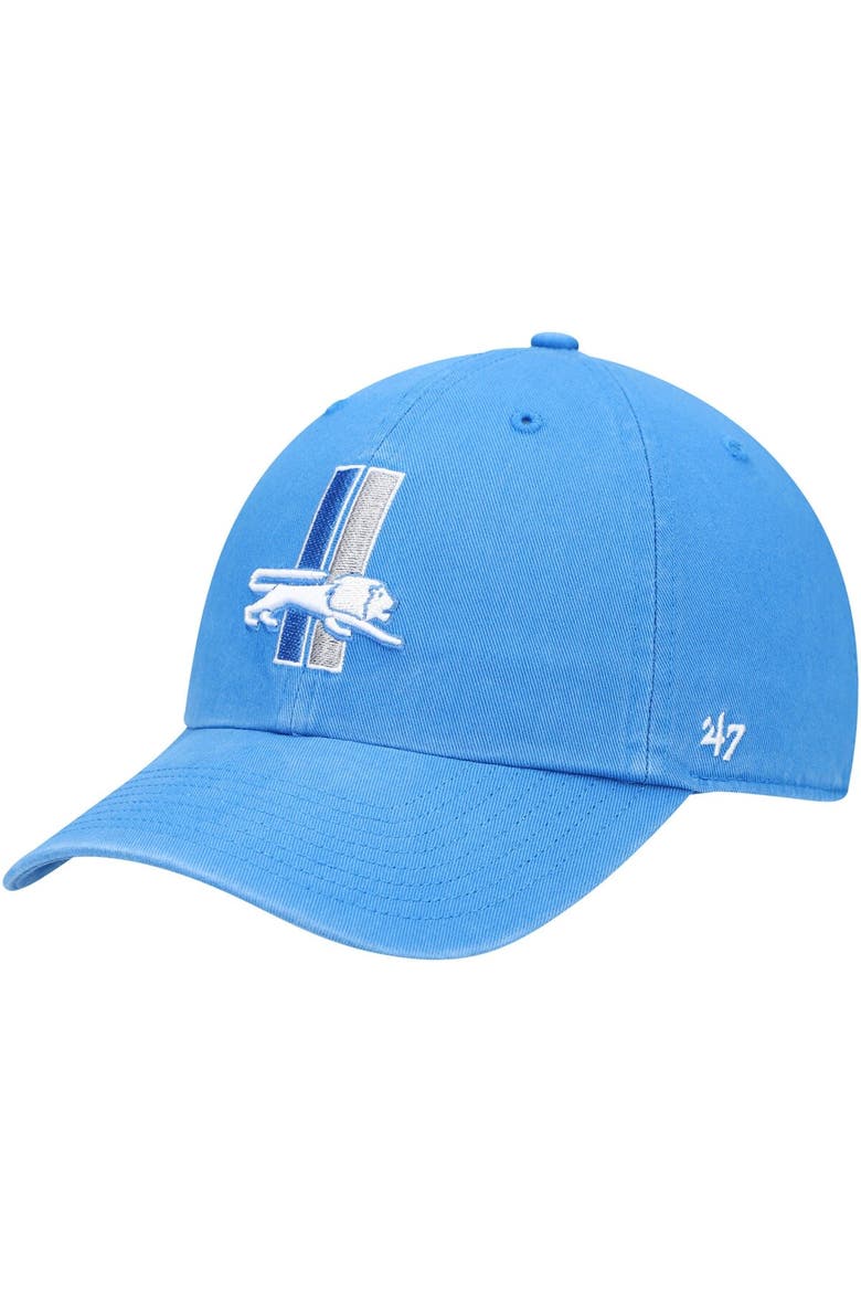Men's '47 Blue Detroit Lions Clean Up Legacy Adjustable Hat, Main, color, Blue