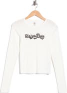 BDG Urban Outfitters Flirt Dice Long Sleeve Crop T-Shirt