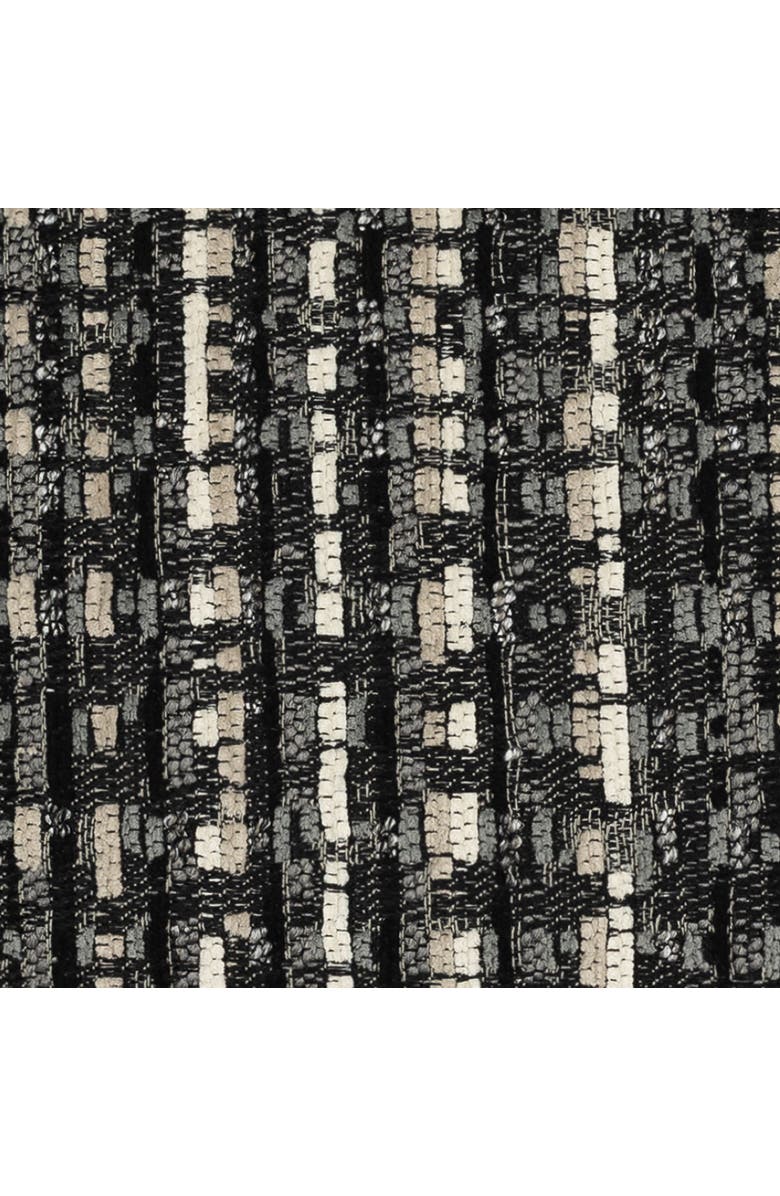 Elaine Smith Channel Indoor & Outdoor Woven Accent Pillow, Alternate, color, Noir