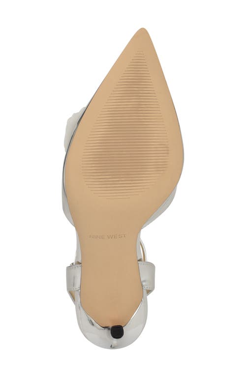 Nine West Fabby Pointed Toe Pump In Silver 040