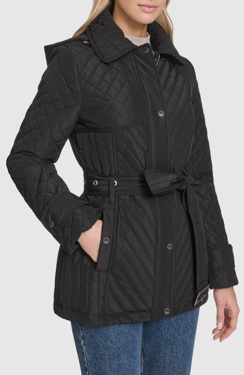 Andrew Marc Brinklee Water Resistant Quilted Jacket In Black