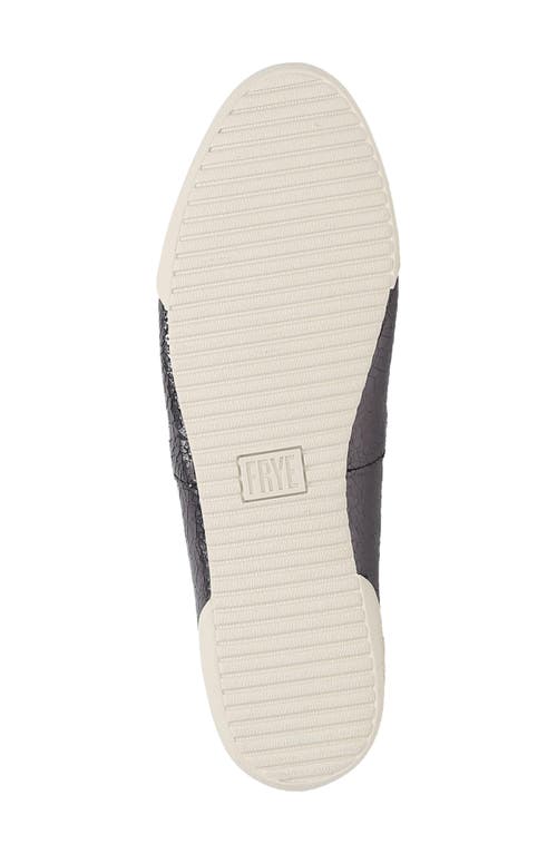 Frye Melanie Slip-on Flat In Pewter Mirror