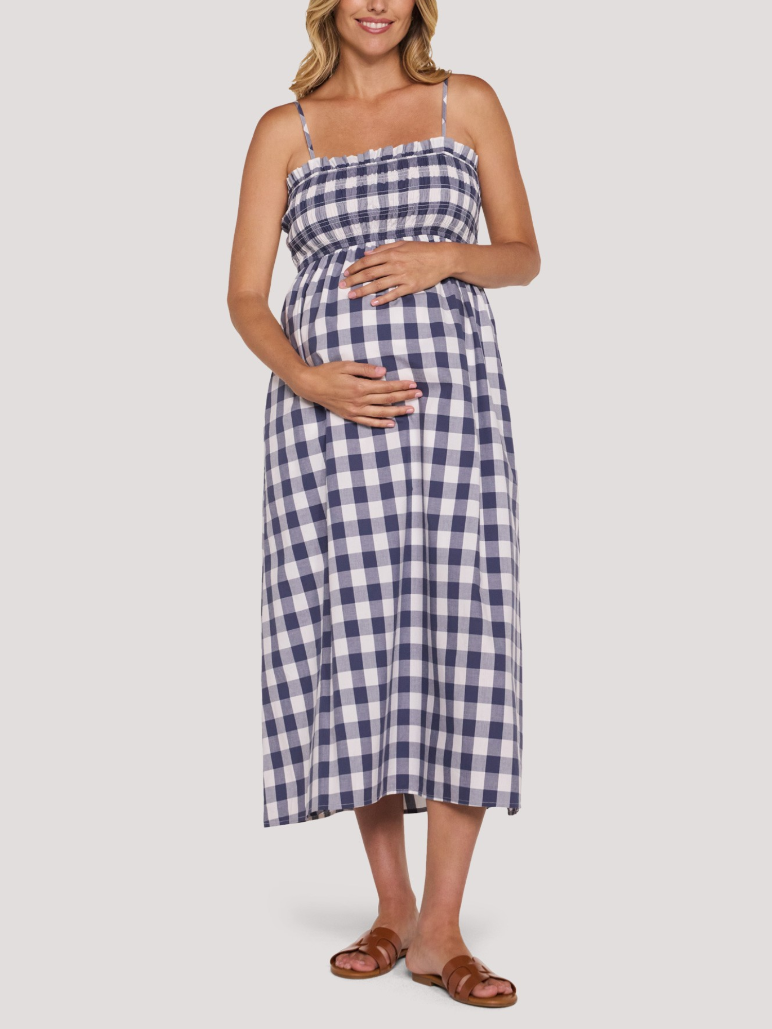 selected Blue & White Check