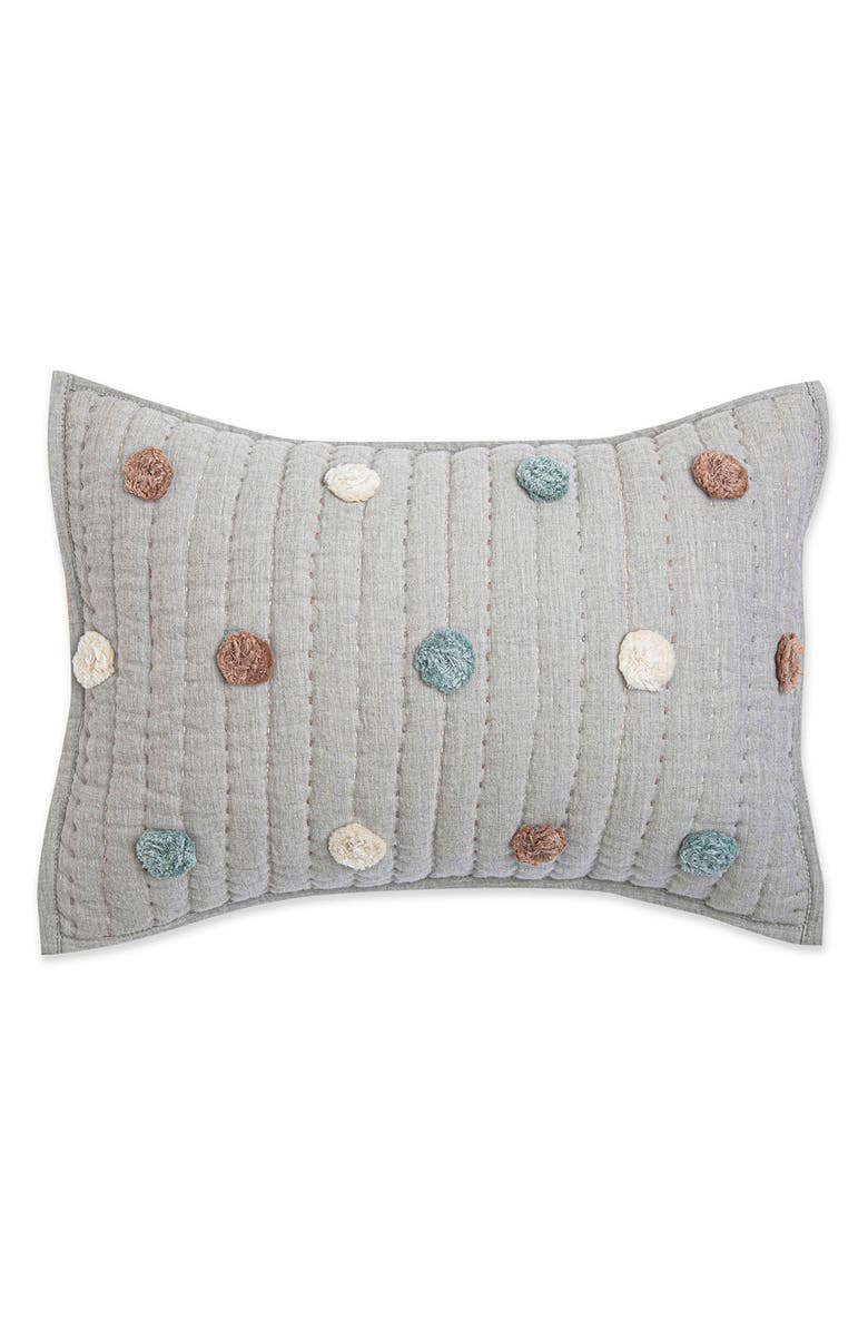 CRANE BABY Square Decor Accent Pillow, Main, color, Grey
