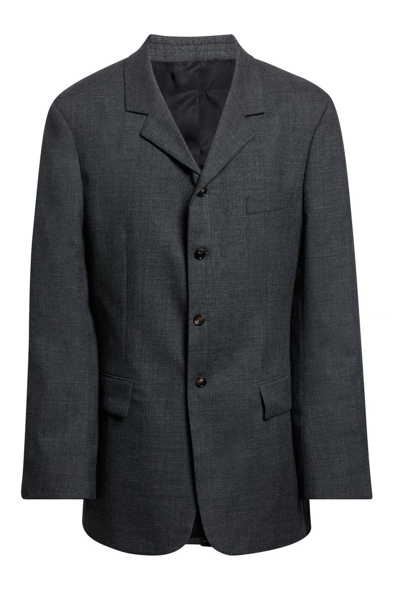 Four-Button Shetland Wool Sport Coat, Main, color, 1994 ARDOISE MELANGE