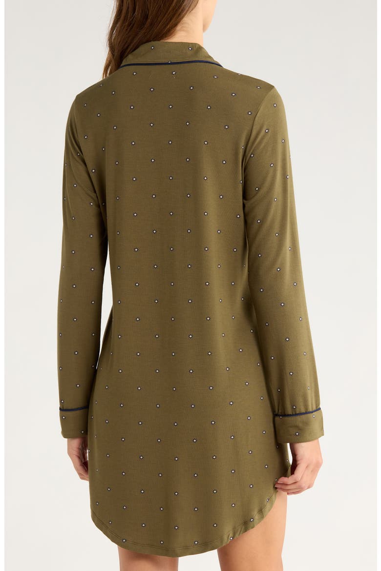 Moonlight Eco Nightshirt, Alternate, color, OLIVE STARBURST GEO
