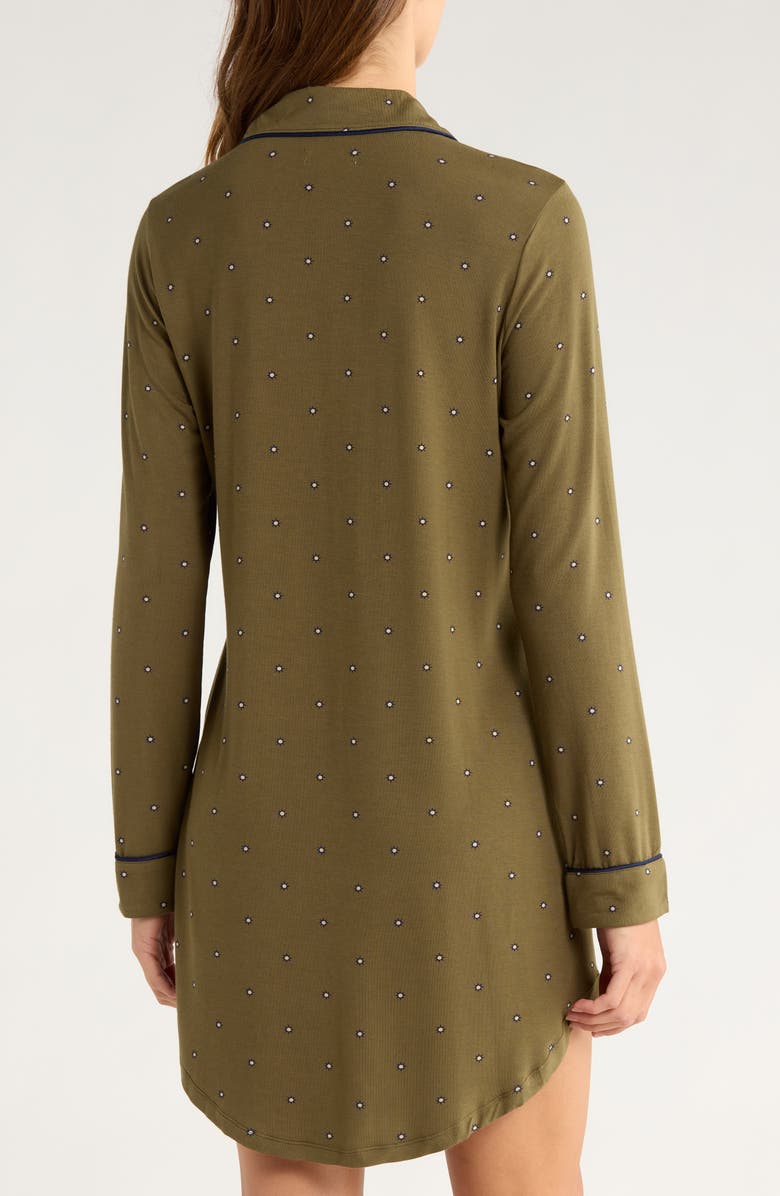 Nordstrom Moonlight Eco Nightshirt, Alternate, color, Olive Starburst Geo