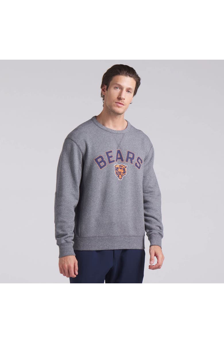 FANATICS Men's Fanatics  Heather Gray Chicago Bears Loop Terry Pullover Sweatshirt, Alternate, color, Heather Gray