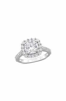 DELMAR Dew Cushion Cut Moissanite Ring