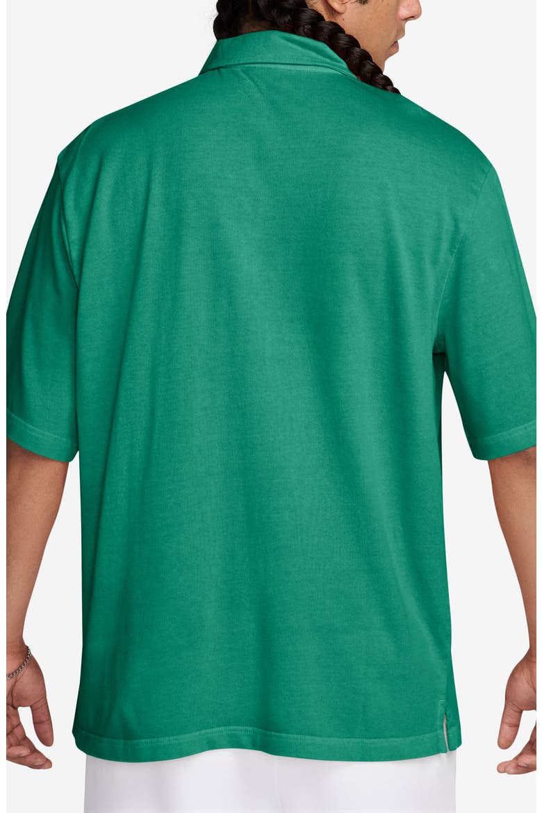 Cotton Jersey Polo, Alternate, color, MALACHITE