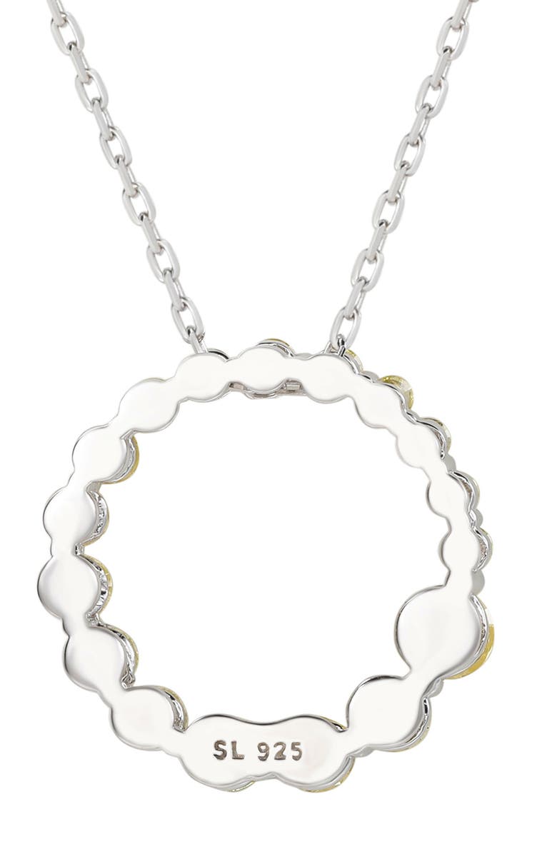 SUZY LEVIAN Sterling Silver Yellow CZ Journey Pendant Necklace, Alternate, color, Silver/Yellow