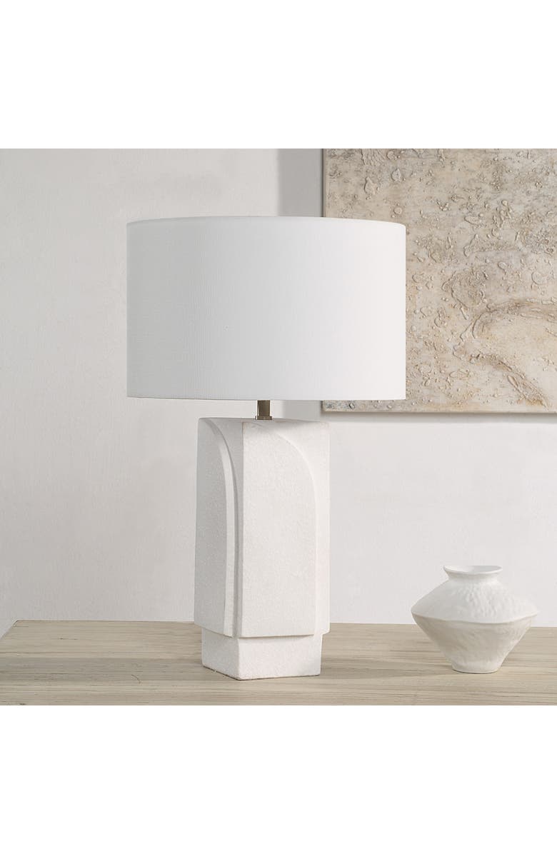 Renwil Scavo Ceramic Table Lamp, Alternate, color, White