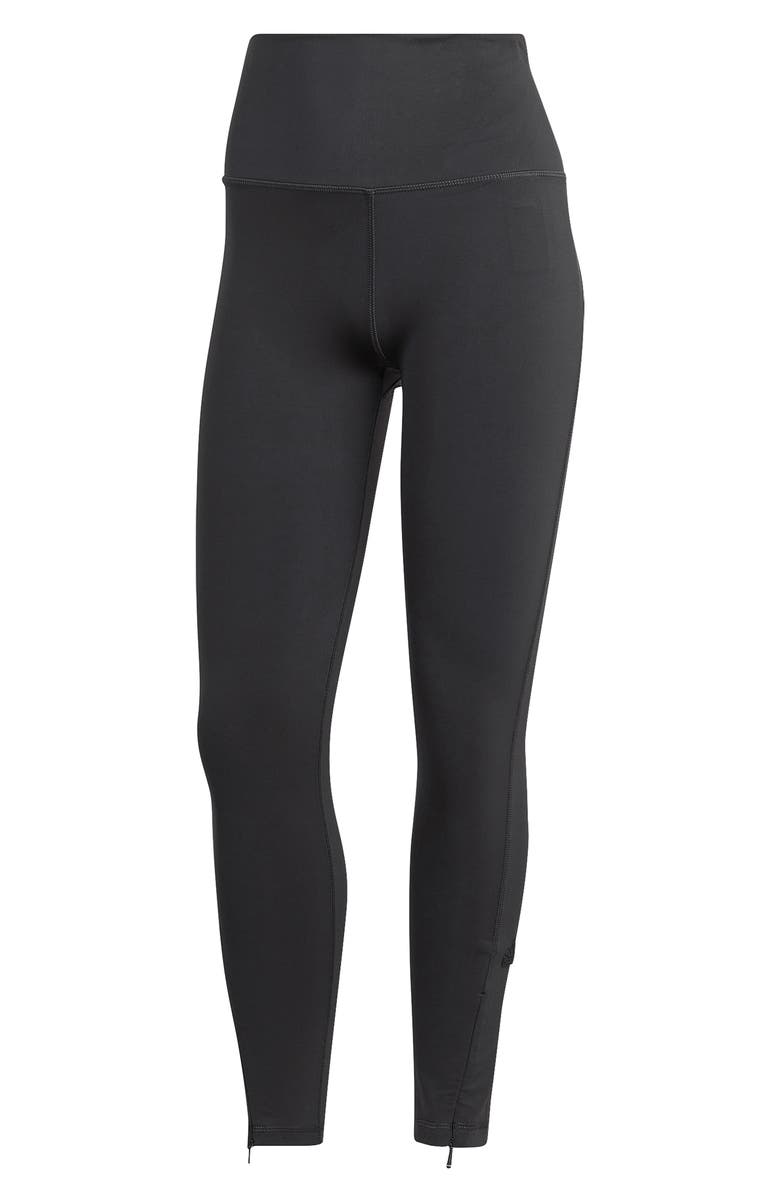 ADIDAS SPORTSWEAR High Waist Zip Cuff Tights, Alternate, color, 