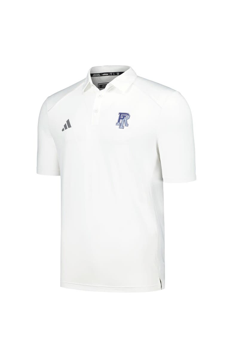adidas Men's adidas White Rhode Island Rams Classic AEROREADY Polo, Alternate, color, White