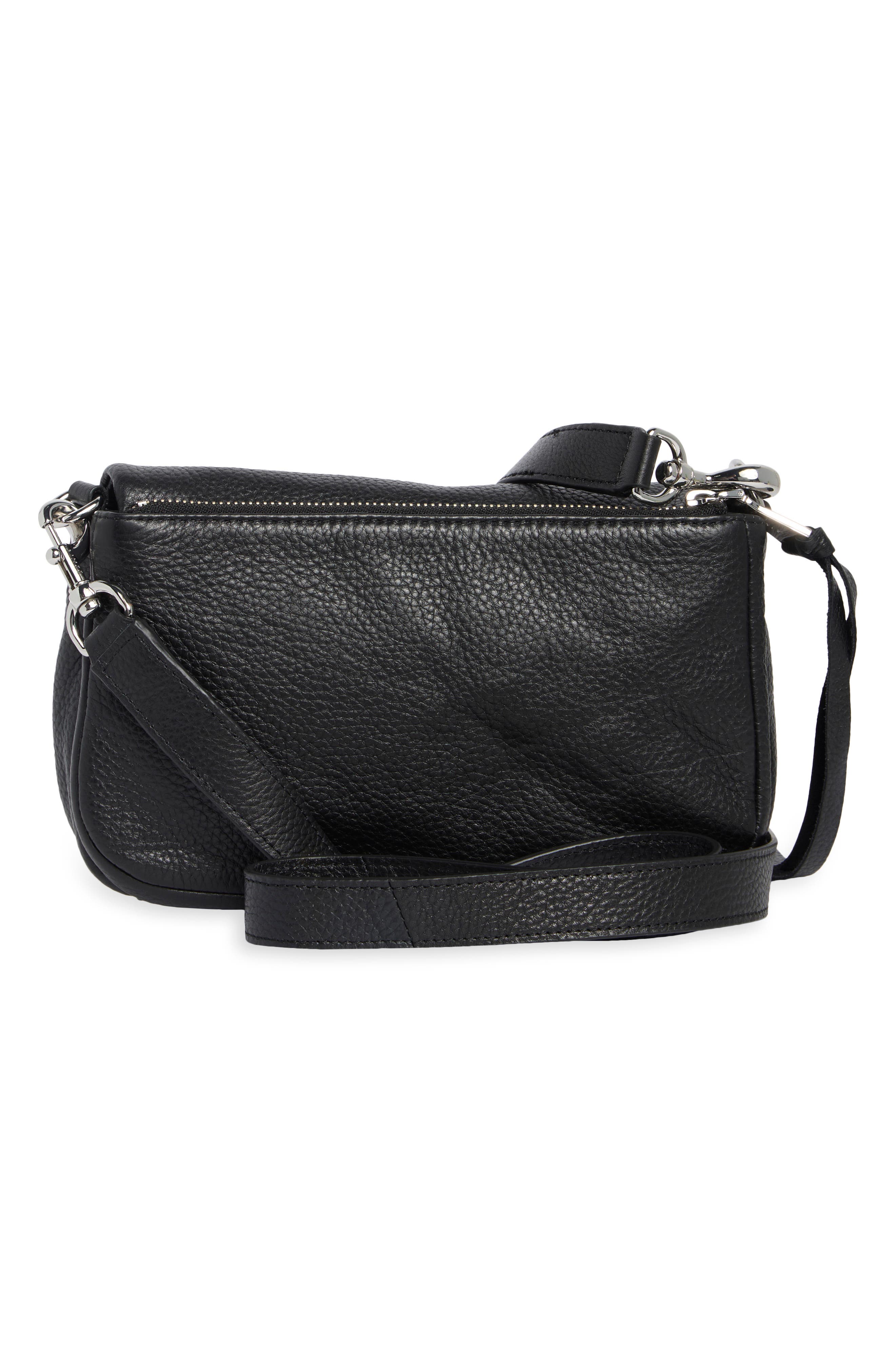 Kenmare Leather Crossbody Bag, Alternate, color, BLACK