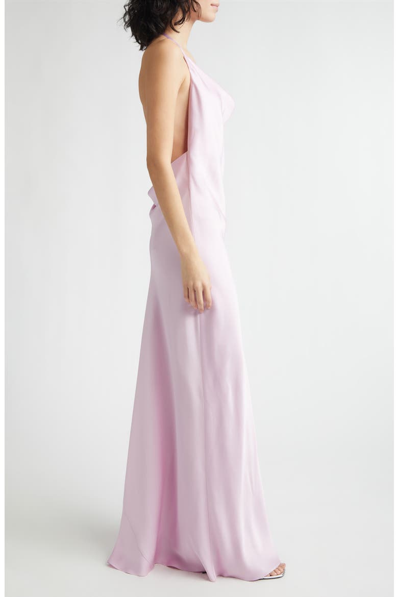 Envers Satin Cocktail Slipdress, Alternate, color, LIGHT ORCHID
